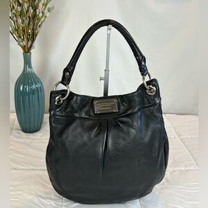 Marc by March Jacobs Classic Q Hillier Hobo - Black Pebbled Leather